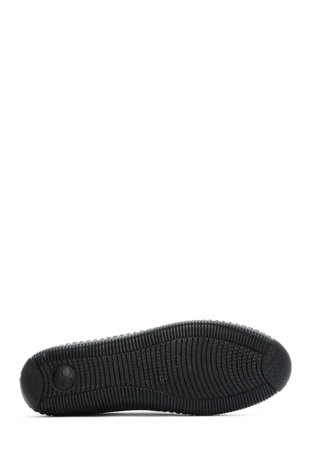 Kadın Siyah Bağcıklı Deri Comfort Loafer