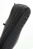 Kadın Siyah Bağcıklı Deri Comfort Loafer | Derimod