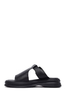 Kadın Siyah Tokalı Deri Terlik | Derimod