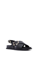 
Women's Black Buckled Leather Sandal
 | Derimod
