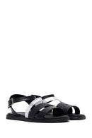 Kadın Siyah Bilekten Tokalı Deri Sandalet | Derimod