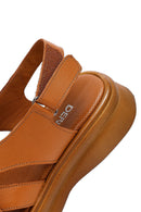 Kadın Taba Arkası Bantlı Deri Sandalet | Derimod