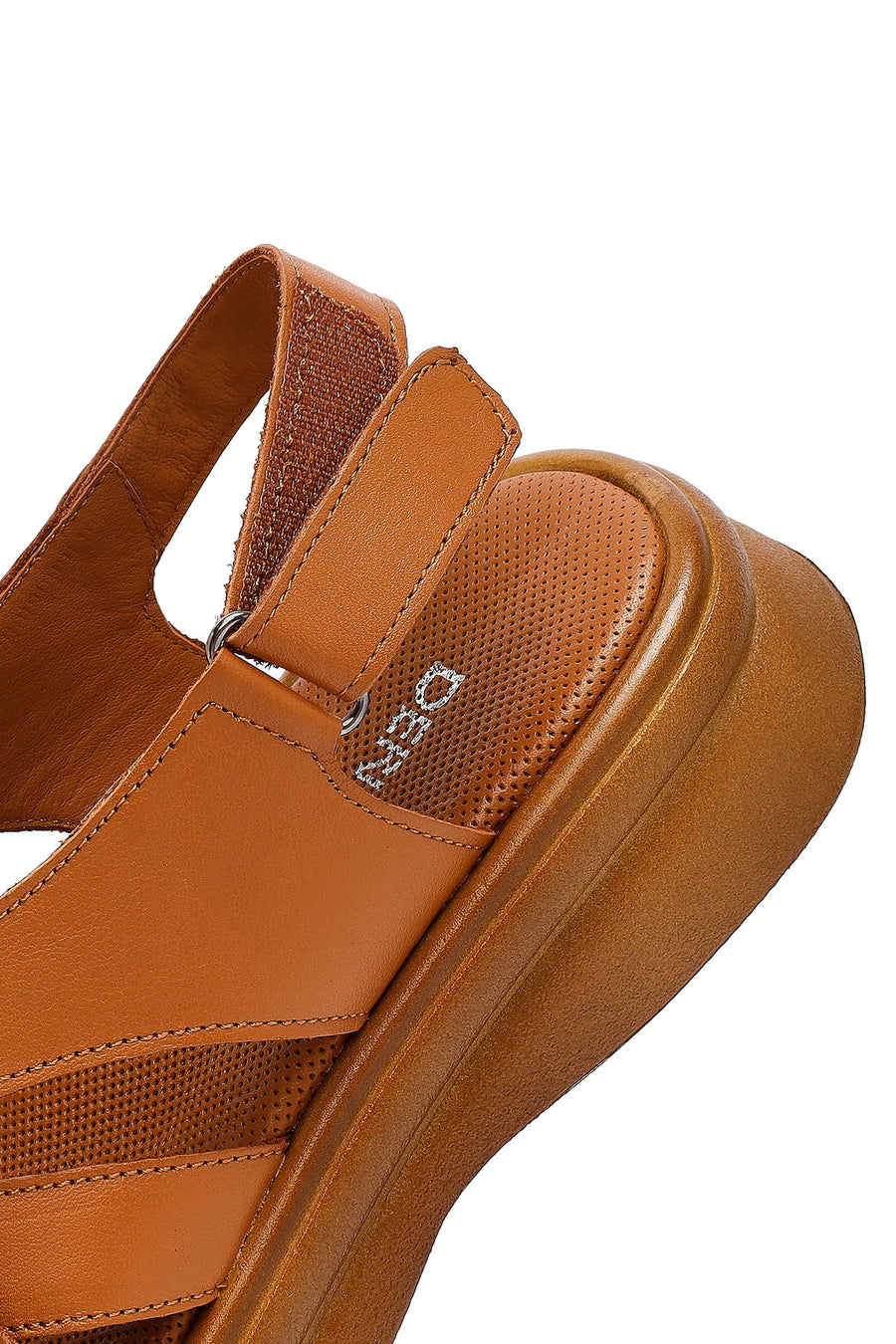 Women's Tan Back Strap Leather Sandals