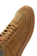 Kadın Taba Bağcıklı Süet Deri Sneaker | Derimod