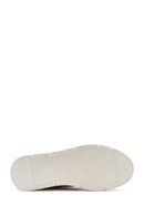 Kadın Bej Bağcıklı Kalın Tabanlı Deri Casual Ayakkabı | Derimod