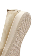 Kadın Bej Süet Deri Comfort Loafer | Derimod