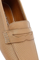 Women's Beige Leather Loafer | Derimod