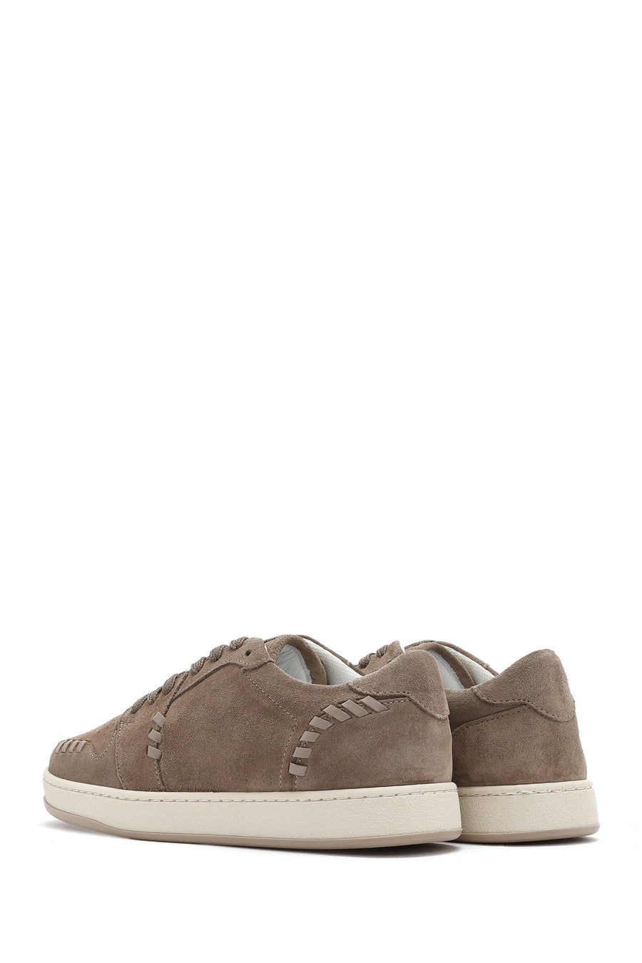 Women's Mink Lace-Up Suede Leather Sneakers