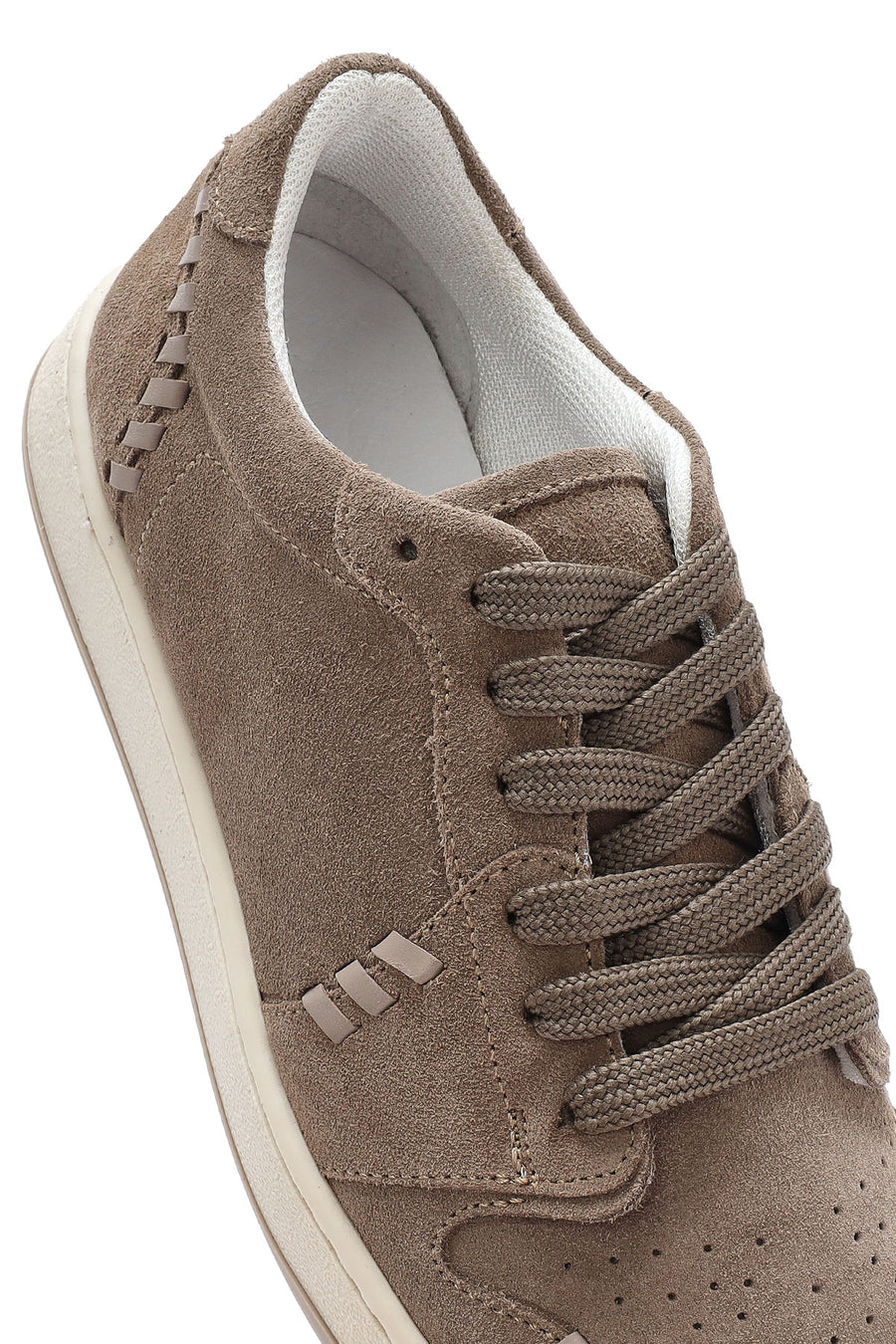 Women's Mink Lace-Up Suede Leather Sneakers