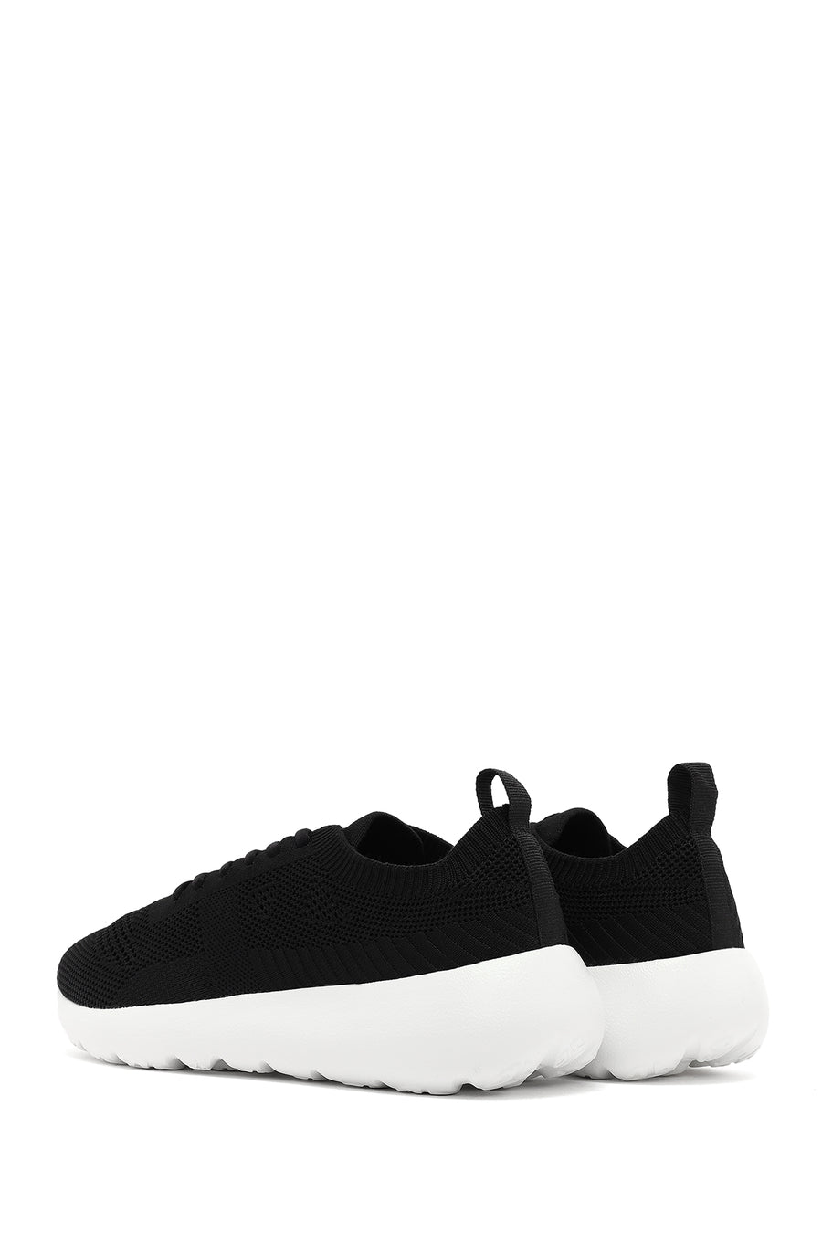 Derimod Zero Women's Black Lace-Up Thick Soled Sneaker