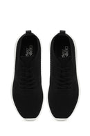 Derimod Zero Kadın Siyah Bağcıklı Kalın Tabanlı Sneaker | Derimod