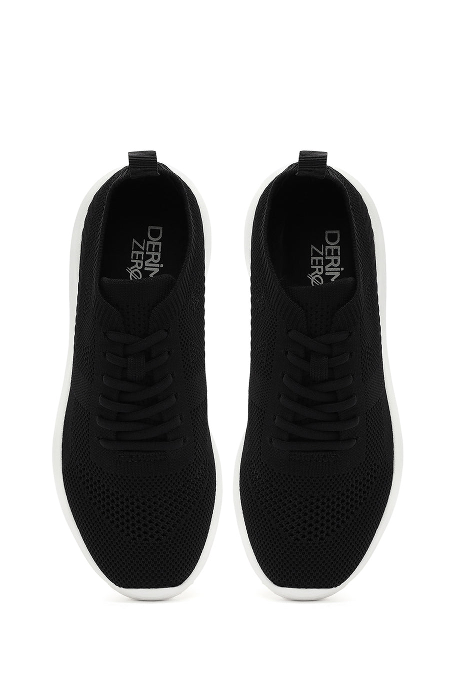 Derimod Zero Women's Black Lace-Up Thick Soled Sneaker