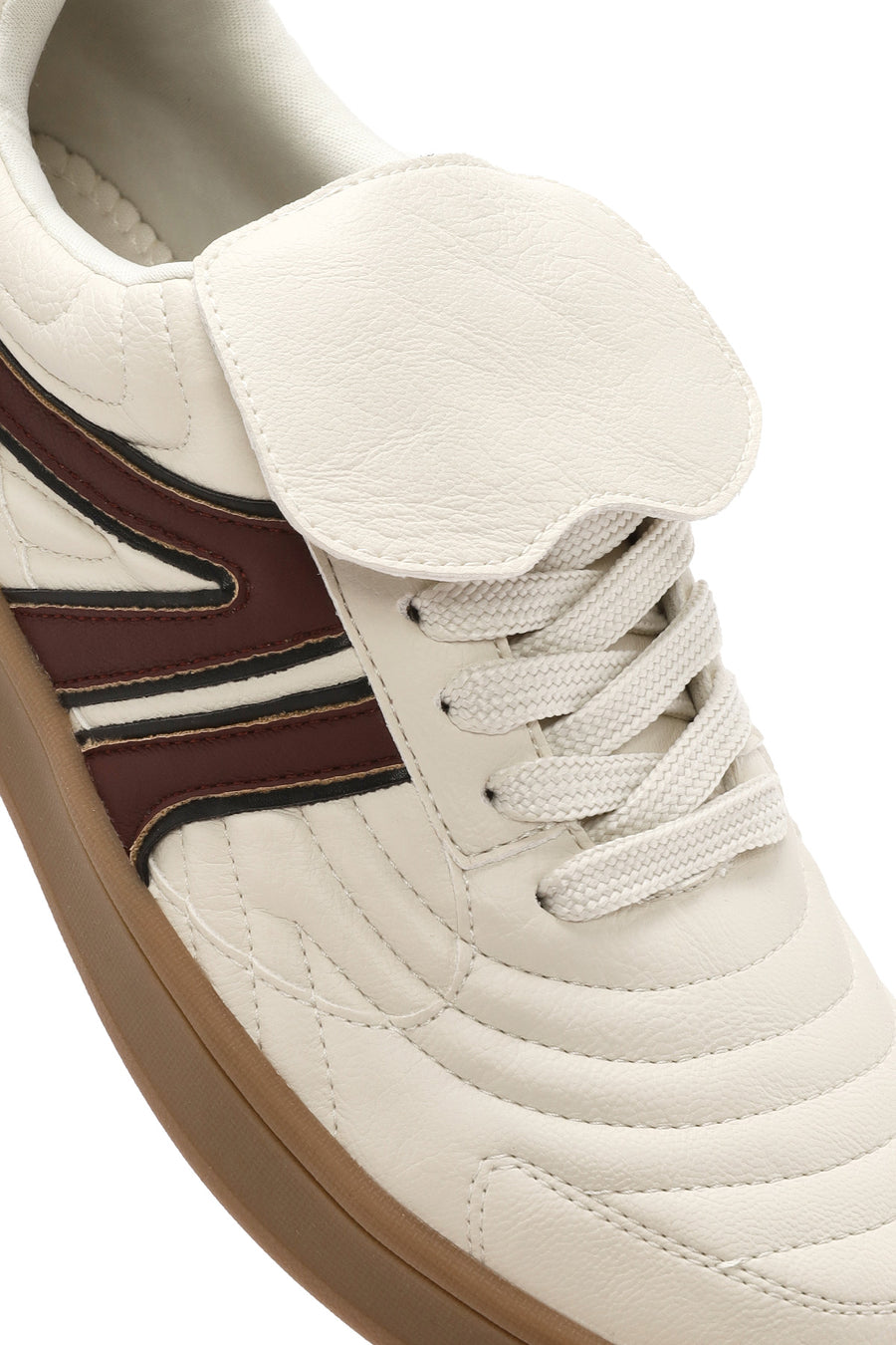 Kadın Bej Bağcıklı Sneaker
