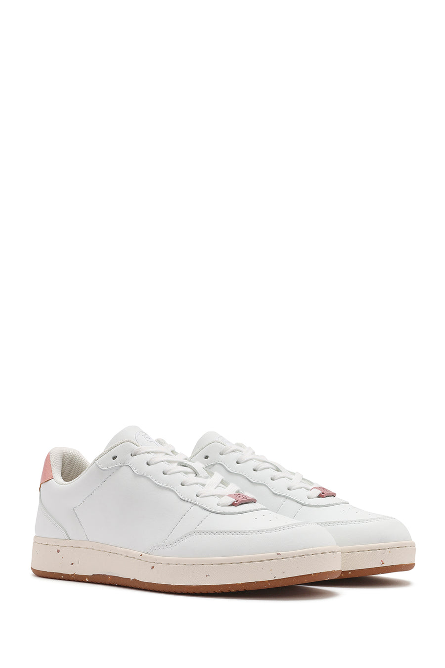 ACBC x Derimod Women's White Lace-Up Sneakers