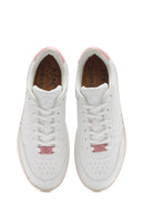 ACBC x Derimod Women's White Lace-Up Sneakers | Derimod