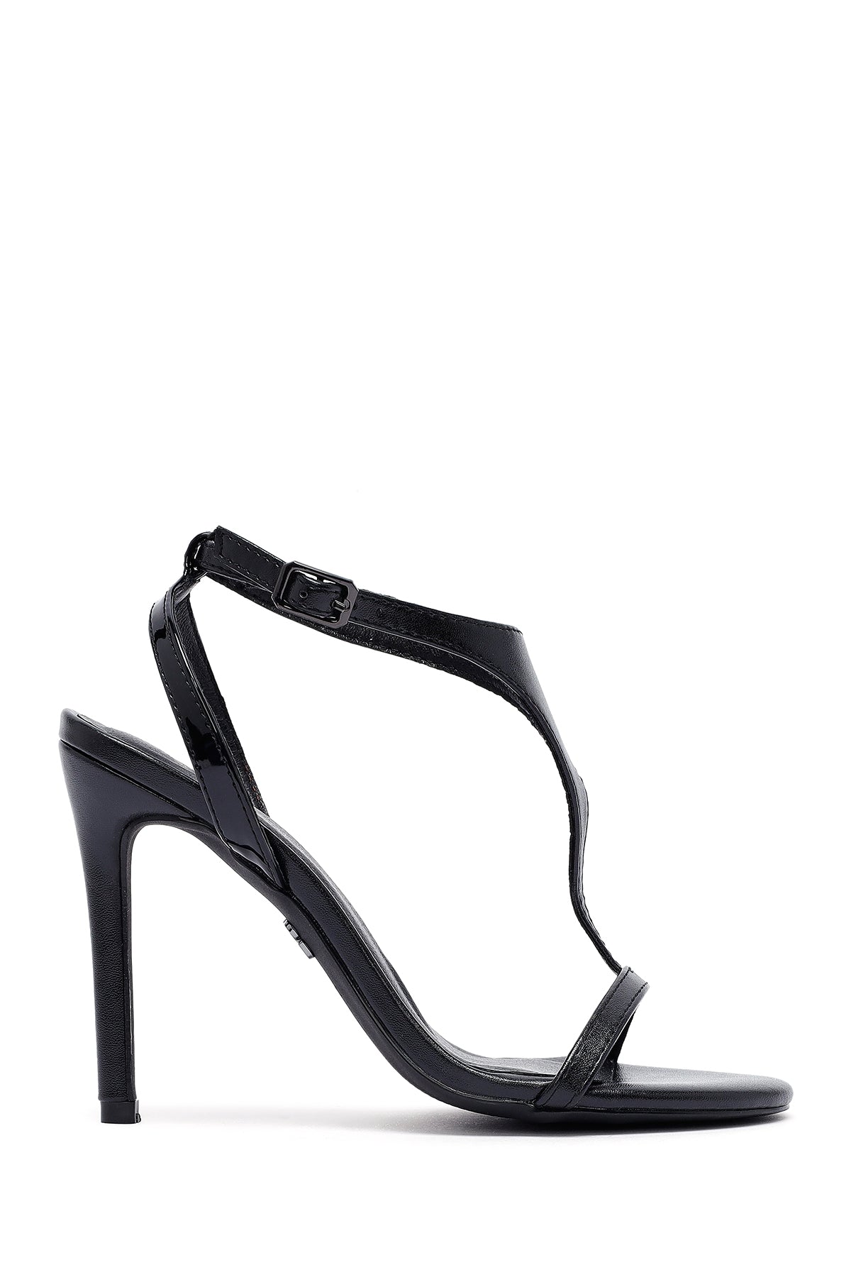 Kadın Siyah Bilekten Tokalı Yüksek İnce Topuklu Sandalet 25SFD443018 | Derimod