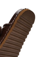 Kadın Kahverengi Bantlı Terlik | Derimod