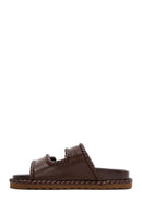 Kadın Kahverengi Bantlı Terlik | Derimod