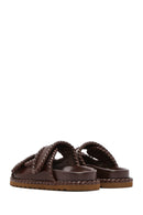 Kadın Kahverengi Bantlı Terlik | Derimod