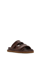 Kadın Kahverengi Bantlı Terlik | Derimod