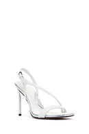 
Women's White Ankle Strap Leather Stiletto Heel Sandals
 | Derimod