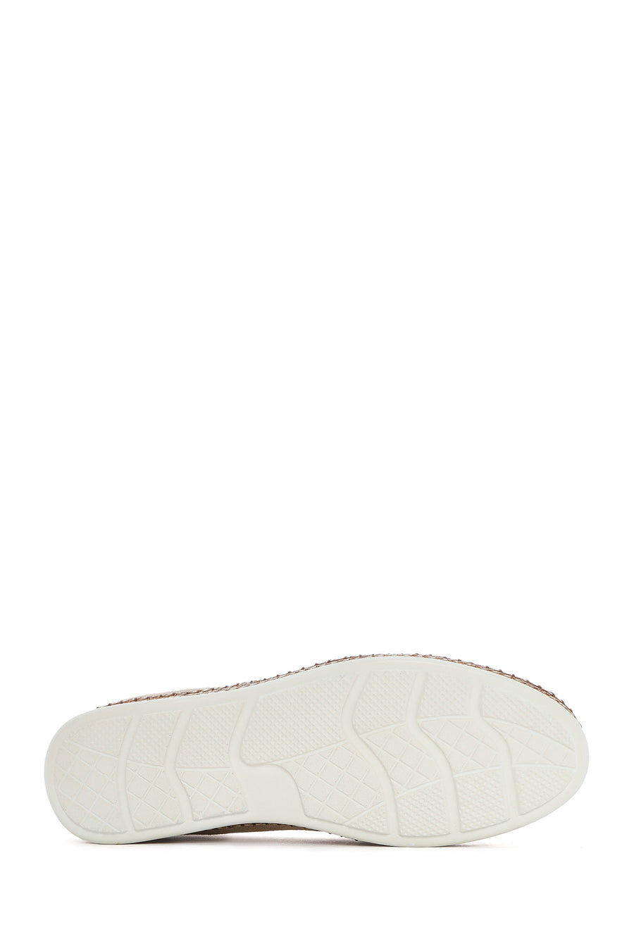 Women's Beige Suede Leather Comfort Loafer