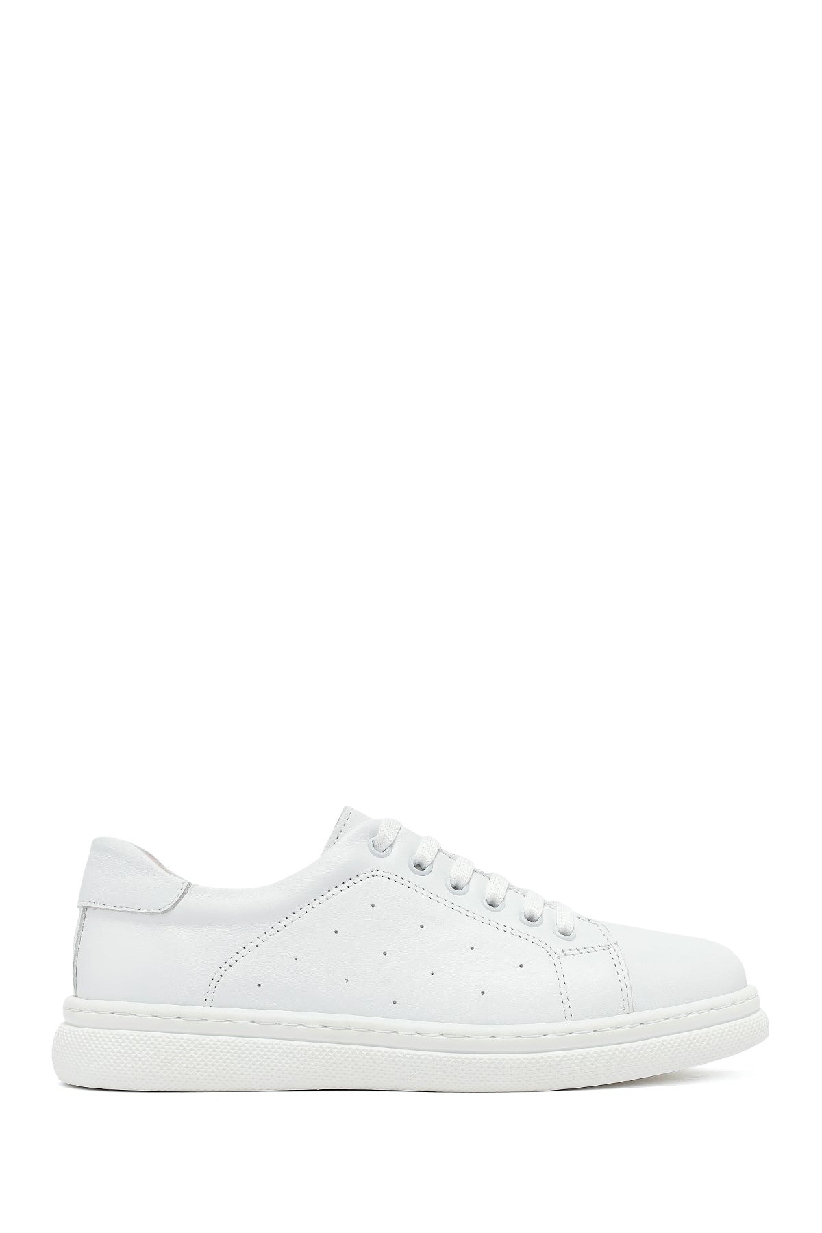 Kadın Beyaz Bağcıklı Deri Sneaker 25SFD500718 | Derimod