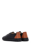 Kadın Siyah Bağcıklı Deri Sneaker | Derimod