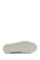 Kadın Beyaz Bağcıklı Kalın Tabanlı Deri Sneaker | Derimod