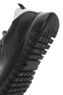 Kadın Siyah Bağcıklı Deri Sneaker | Derimod