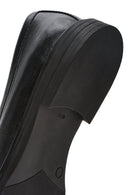 Women's Black Buckle Leather Loafer | Derimod