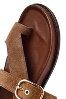 Kadın Vizon Parmak Arası Süet Deri Sandalet | Derimod