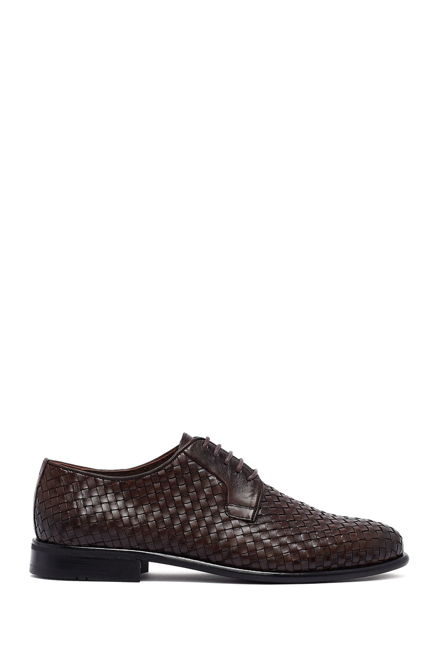 Men's Brown Braided Leather Classic Shoes 25SFD601529 | Derimod