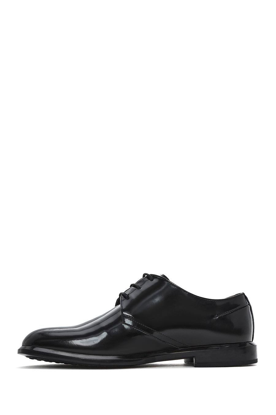 Men's Black Laced Leather Classic Shoes