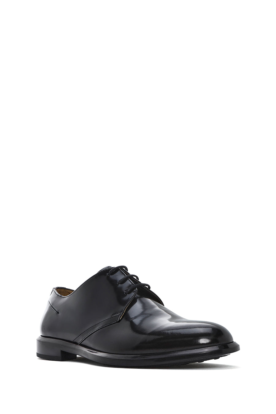 Men's Black Laced Leather Classic Shoes