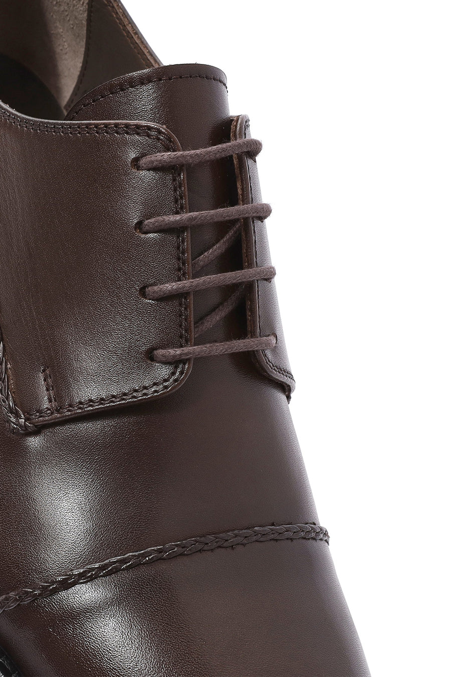 Men's Brown Laced Leather Classic Shoes