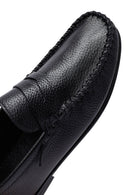 Erkek Siyah Deri Loafer | Derimod
