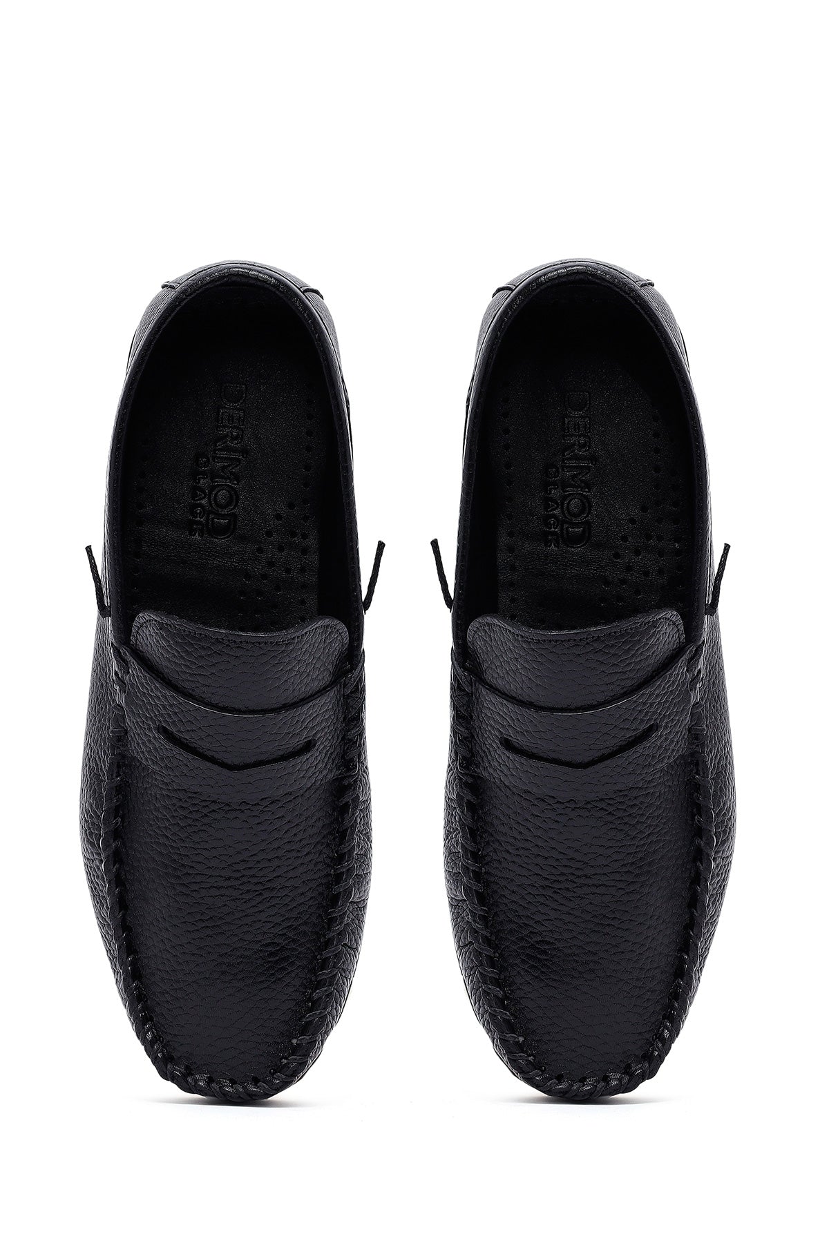 Erkek Siyah Deri Loafer