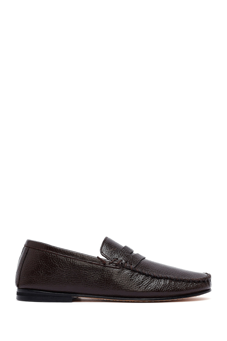 Men's Brown Leather Loafer 25SFD6028FT | Derimod