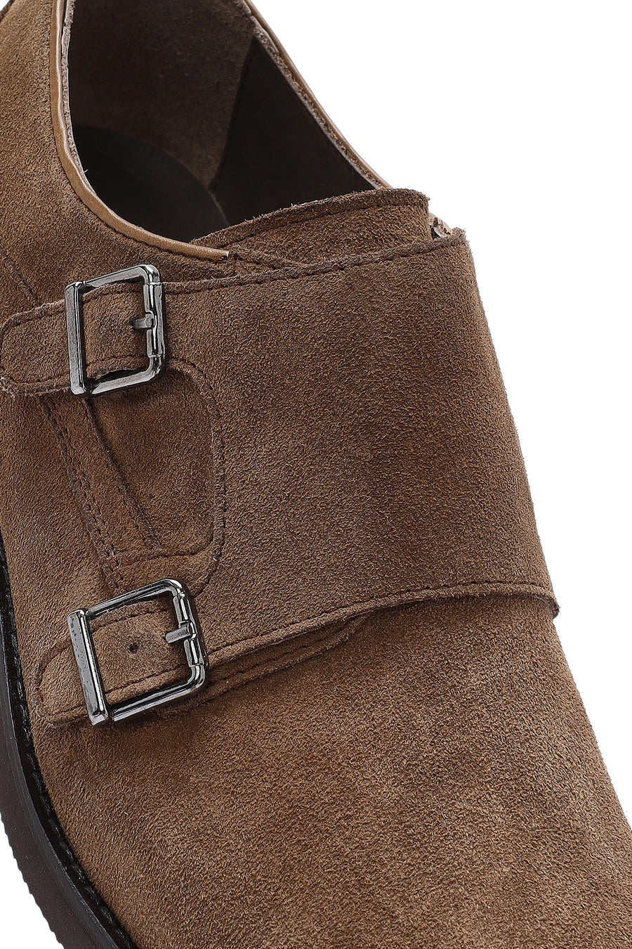 Men's Mink Buckled Suede Leather Classic Shoes