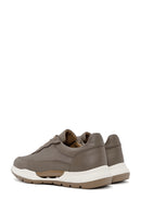 Men's Mink Lace-up Leather Sneaker | Derimod