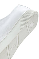 Erkek Beyaz Bağcıklı Deri Sneaker | Derimod