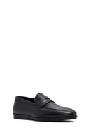 Men's Black Leather Classic Loafer | Derimod
