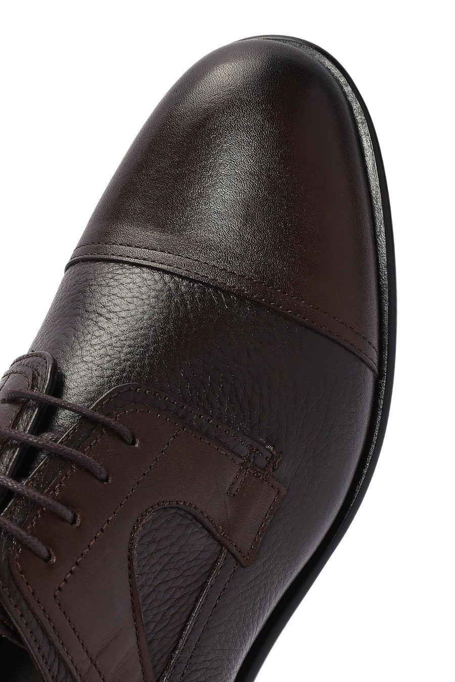 Men's Brown Laced Leather Classic Shoes
