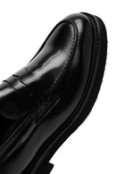 Men's Black Leather Classic Loafer | Derimod