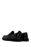 Men's Black Leather Classic Loafer | Derimod