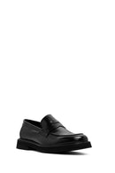 Men's Black Leather Classic Loafer | Derimod