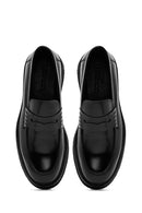 Men's Black Leather Classic Loafer | Derimod