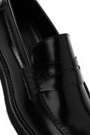 Men's Black Leather Classic Loafer | Derimod