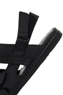 Erkek Siyah Deri Sandalet | Derimod